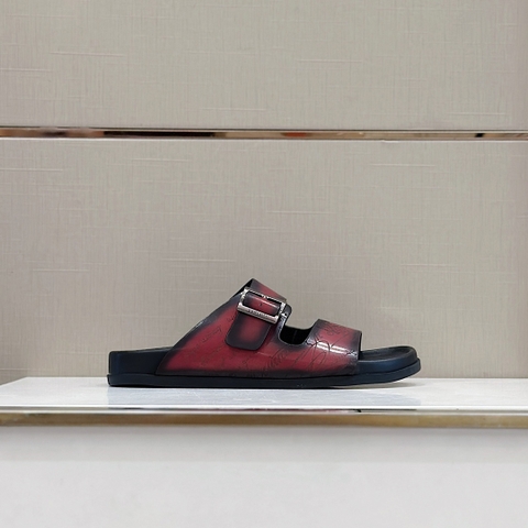 DÉP BERLUTI PATINA LEATHER SLIPPER