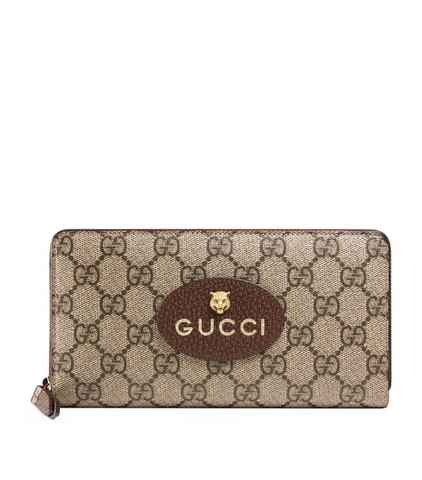 VÍ GUCCI  Neo Vintage Supreme Zip Wallet
