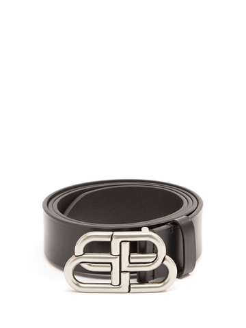 Dây lưng BALENCIAGA BB logo leather belt