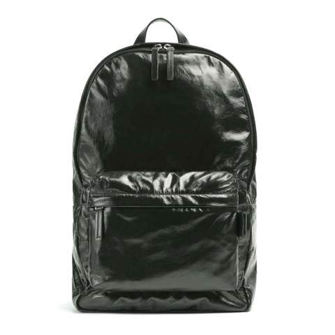 BALO Bottega Veneta Men Medium Archetype Backpack Crafted from Supple Lambskin Leather-Black