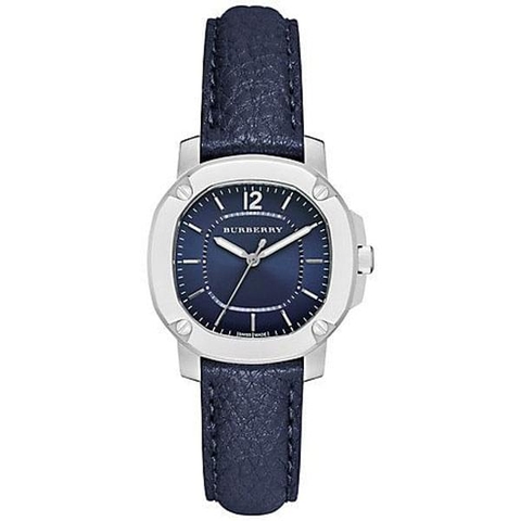 BURBERRY the britan blue dial silver case