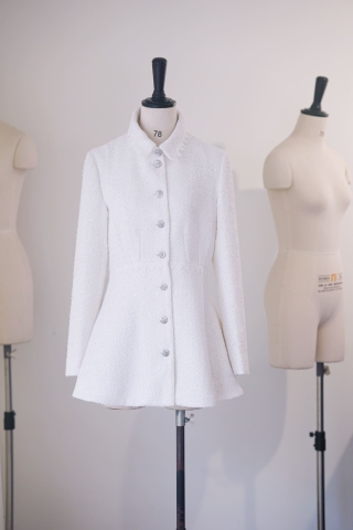 BỘ ĐỒ CHANEL CÔNG SỞ MÀU TRẮNG SANG TRỌNG MID DRESS High Classy