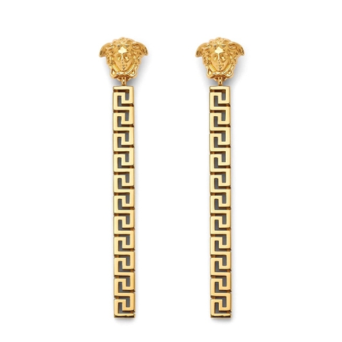 Bông tai Versace Women Greca Drop Earrings-Gold