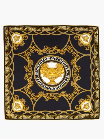 KHĂN LỤA VERSACE Baroque-print silk-twill square scarf