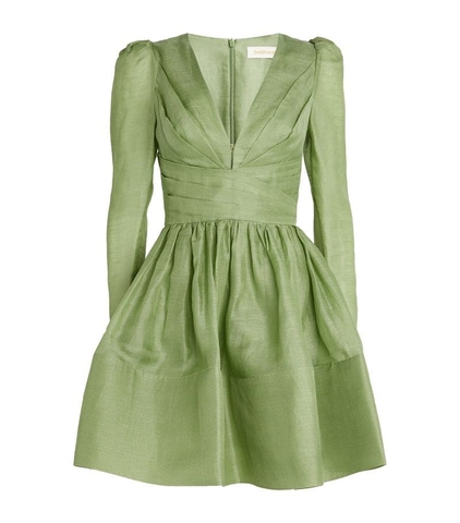 VÁY ZIMMERMANN Gathered Lyrical Mini Dress