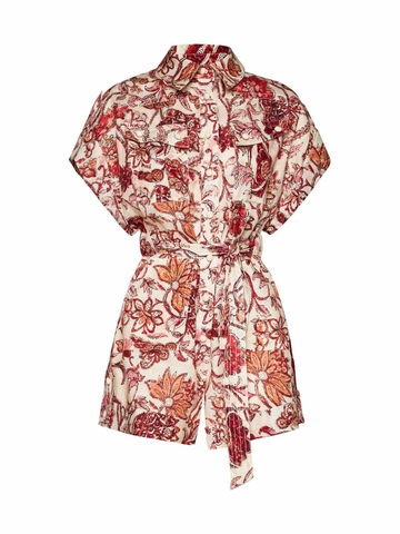 VÁY ZIMMERMANN Red Flower Vintage Dress