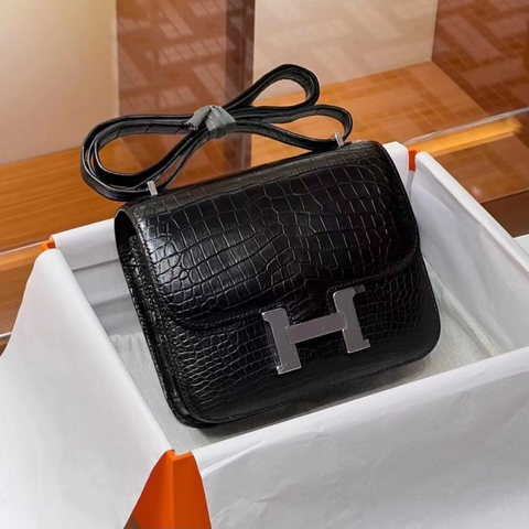 TÚI HERMES Constance Nior Niloticus Crocodile Leather da cá sấu 19CM(giá liên hệ)