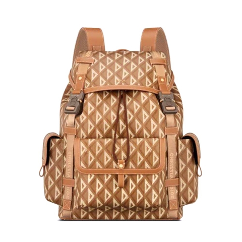 BALO DIOR Hit the Road Backpack Coffee CD Diamond Canvas