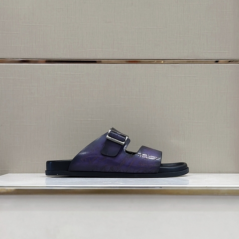 DÉP BERLUTI PATINA LEATHER SLIPPER