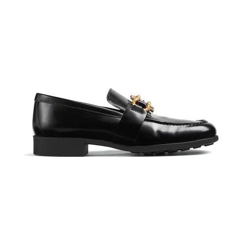 GIÀY Bottega Veneta Unisex Monsieur Loafer in Calfskin Leather-Black