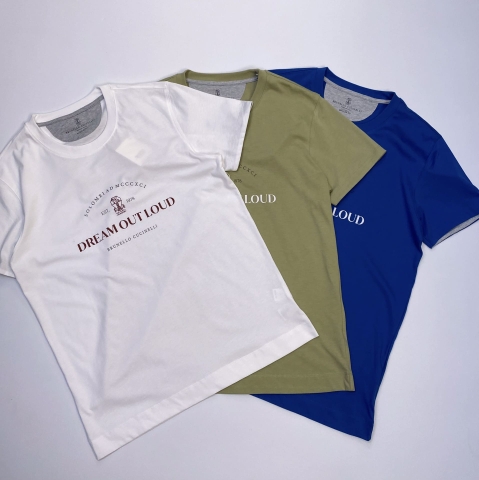 ÁO BRUNELLO CUCINELLI DREAM OUD LOUD LOGO T SHIRT