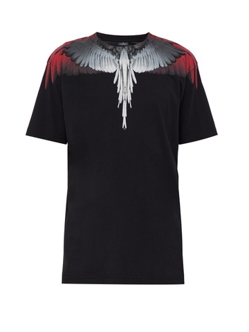 ÁO PHÔNG MARCELO BURLON  Wings-print cotton-jersey T-shirt