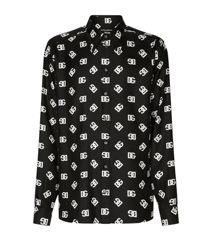 ÁO DOLCE & GABBANA  Silk All-Over DG Shirt