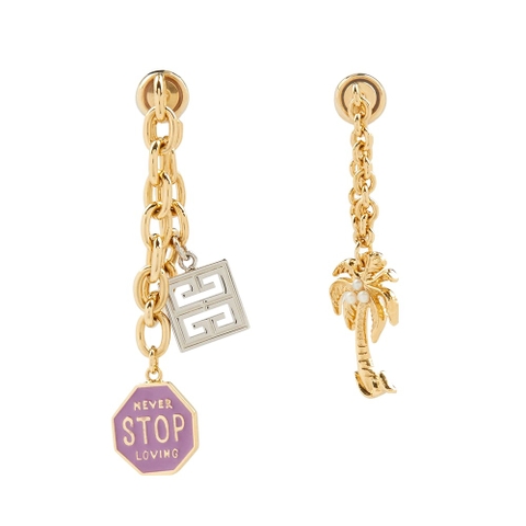 Bông tai Givenchy Women Charms Asymmetrical Earrings