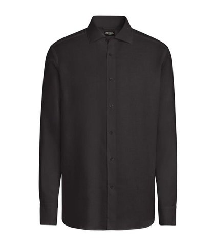 ÁO ZEGNA Cotton-Cashmere Shirt