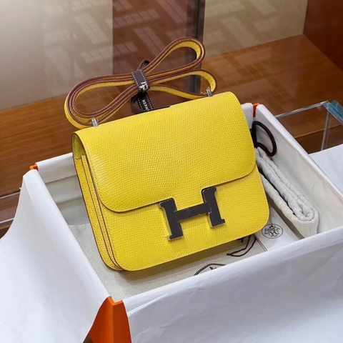 TÚI HERMES Constance Yellow Lizard da thằn lằn 19CM(giá liên hệ)