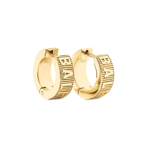 Bông tai Balenciaga Women Force Striped Earrings in Gold Sterling Silver