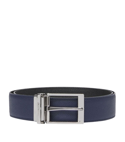 DÂY LƯNG BURBERRY Leather Louis Belt khóa trắng