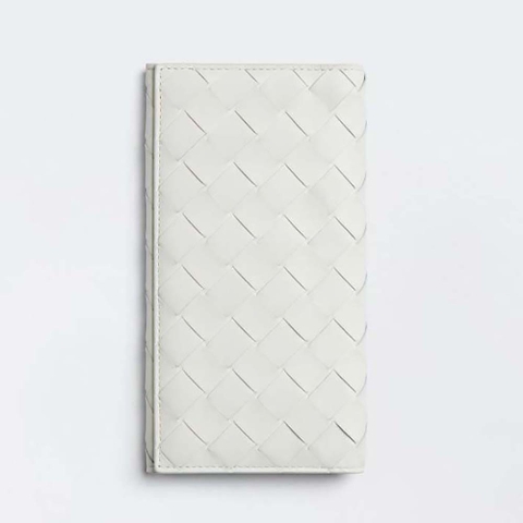 Ví Bottega Veneta Long Intrecciato Wallet-White