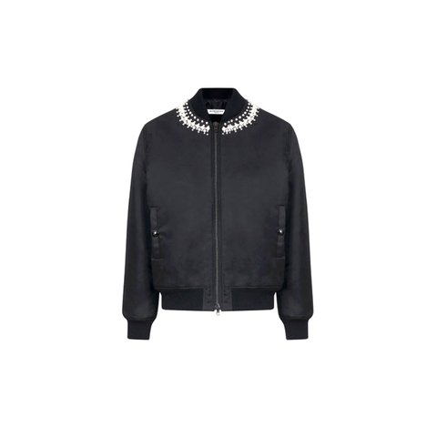 ÁO GIVENCHY PEARLS & CRYSTALS EMBROIDERED BOMBER JACKET