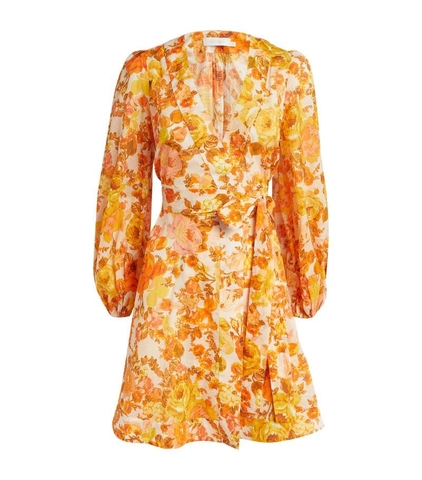 VÁY ZIMMERMANN Wrap Raie Mini Dress