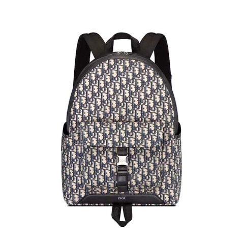 BALO Dior Explorer Backpack Beige and Black Dior Oblique Jacquard
