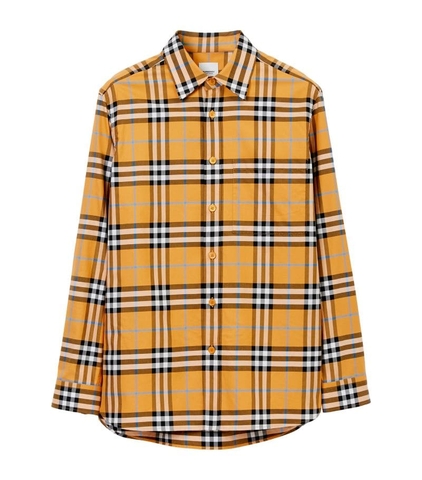 ÁO BURBERRY Cotton Check Print Shirt