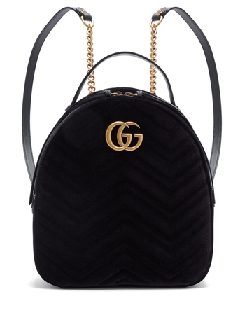 BALO GUCCI  GG Marmont velvet backpack