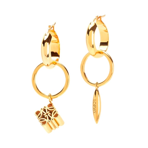 Bông tai Loewe Women Anagram Asymmetric Earrings