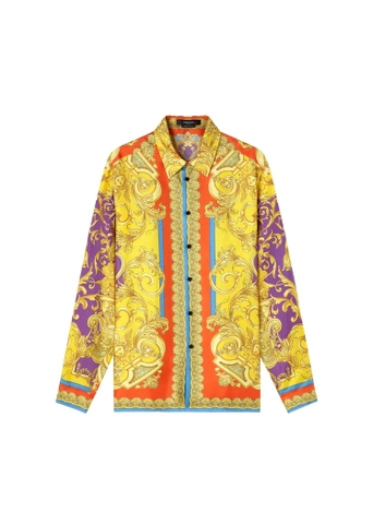 ÁO VERSACE BAROCCO GODDESS SILK SHIRT SS2022