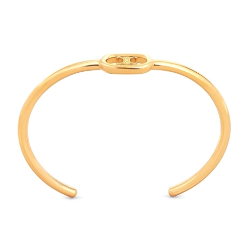 Vòng tay Celine Women Maillon Triomphe Thin Cuff in Brass with Gold Finish