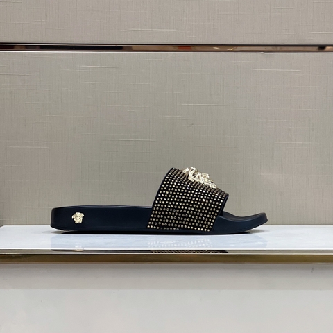 DÉP VERSACE MEDUSA HEAD GLITTER SLIPPER