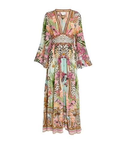 VÁY CAMILLA Silk Dear Amore Mio Maxi Dress