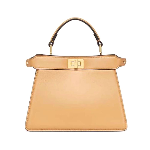 TÚI Fendi Women Peekaboo ISeeU Petite Beige Padded Nappa Leather Bag