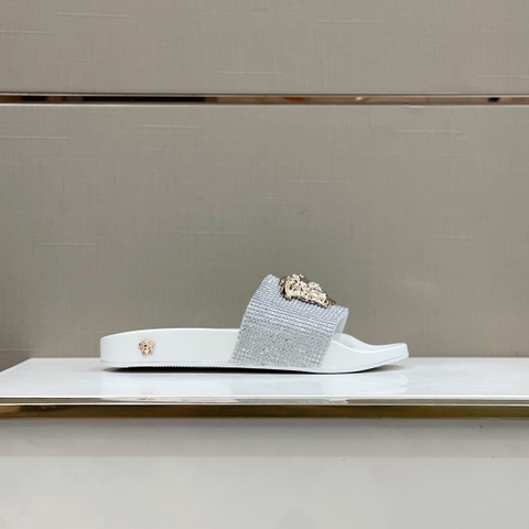 DÉP VERSACE MEDUSA HEAD GLITTER SLIPPER