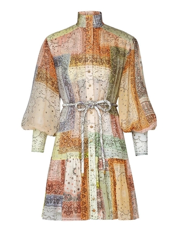 VÁY ZIMMERMANN MATCHMAKER LANTERN MINI DRESS Vintage Dress