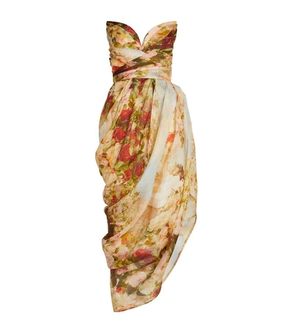 VÁY ZIMMERMANN Strapless Luminosity Midi Dress