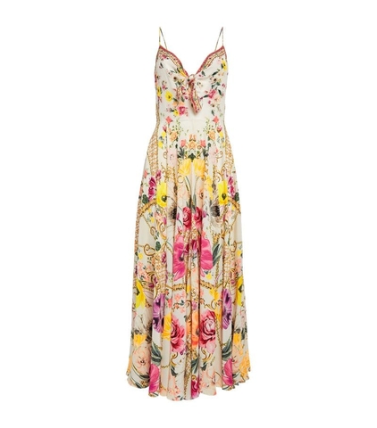 VÁY CAMILLA Silk Destiny Calling Maxi Dress