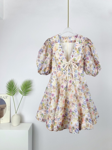 VÁY ZIMMERMANN Squared Australia Vintage Dress