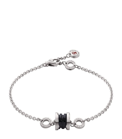 Vòng tay BVLGARI Sterling Silver And Ceramic Save The Children Bracelet vàng trắng 18K