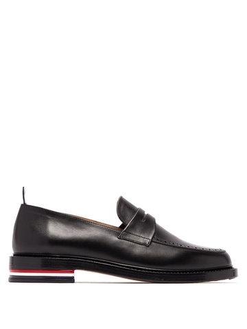 GIÀY THOM BROWNE Leather penny loafers