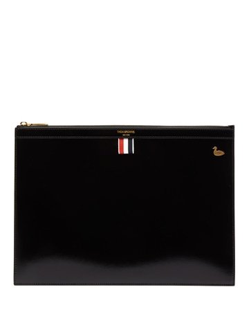 VÍ THOM BROWNE  Smooth leather document pouch