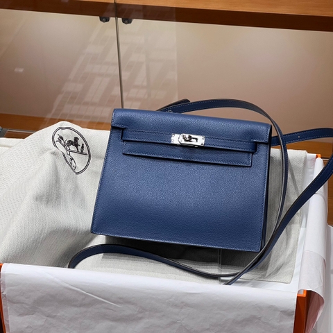 TÚI HERMES Kelly Danse Blue Handmade khâu tay 22CM(giá liên hệ)