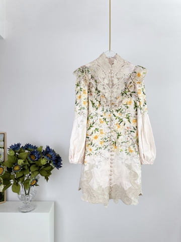 VÁY ZIMMERMANN Lace Fabric Flower Vintage Dress