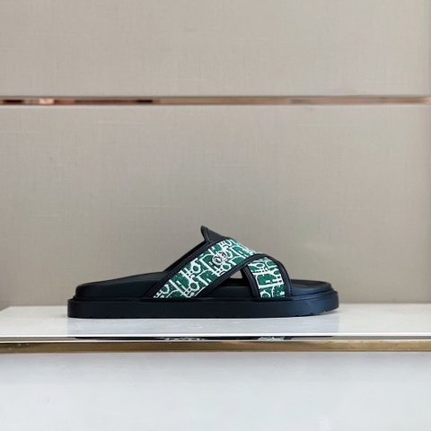 DÉP DIOR OBLIQUE TRIANGLE MAN SLIPPER