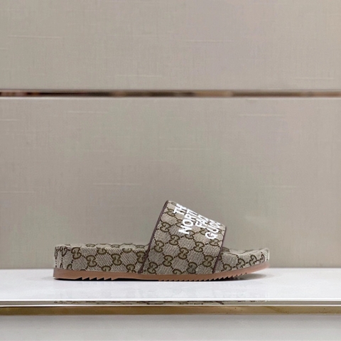 DÉP GUCCI GG THE NORTH FACE CANVAS UNISEX SLIPPER