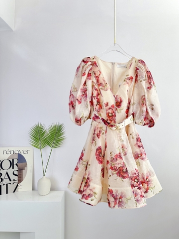 VÁY ZIMMERMANN Red Flower Vintage Dress