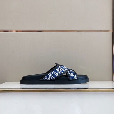 DÉP DIOR OBLIQUE TRIANGLE MAN SLIPPER