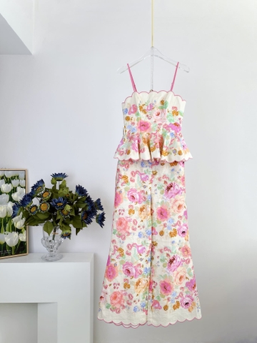 BỘ ZIMMERMANN Floral Vintage Dress Set