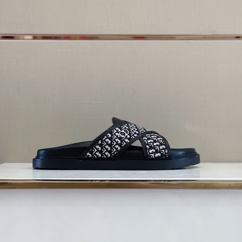 DÉP DIOR OBLIQUE TRIANGLE MAN SLIPPER